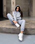Спортивний костюм з начесом сірий